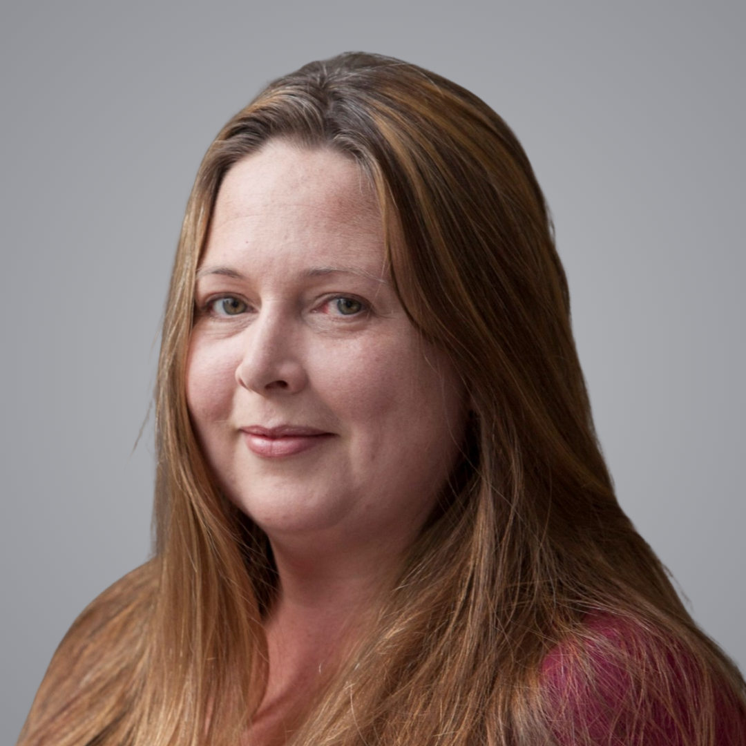 Dr Rachel Dunk profile image with grey background