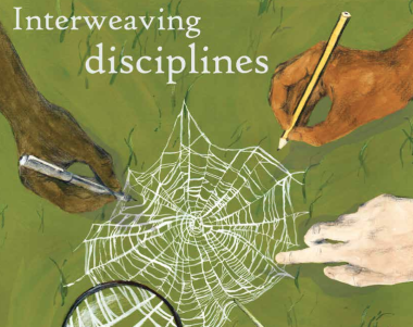 Interweaving disciplines journal cover hands on a web